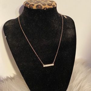 Marble Bar Necklace For Women